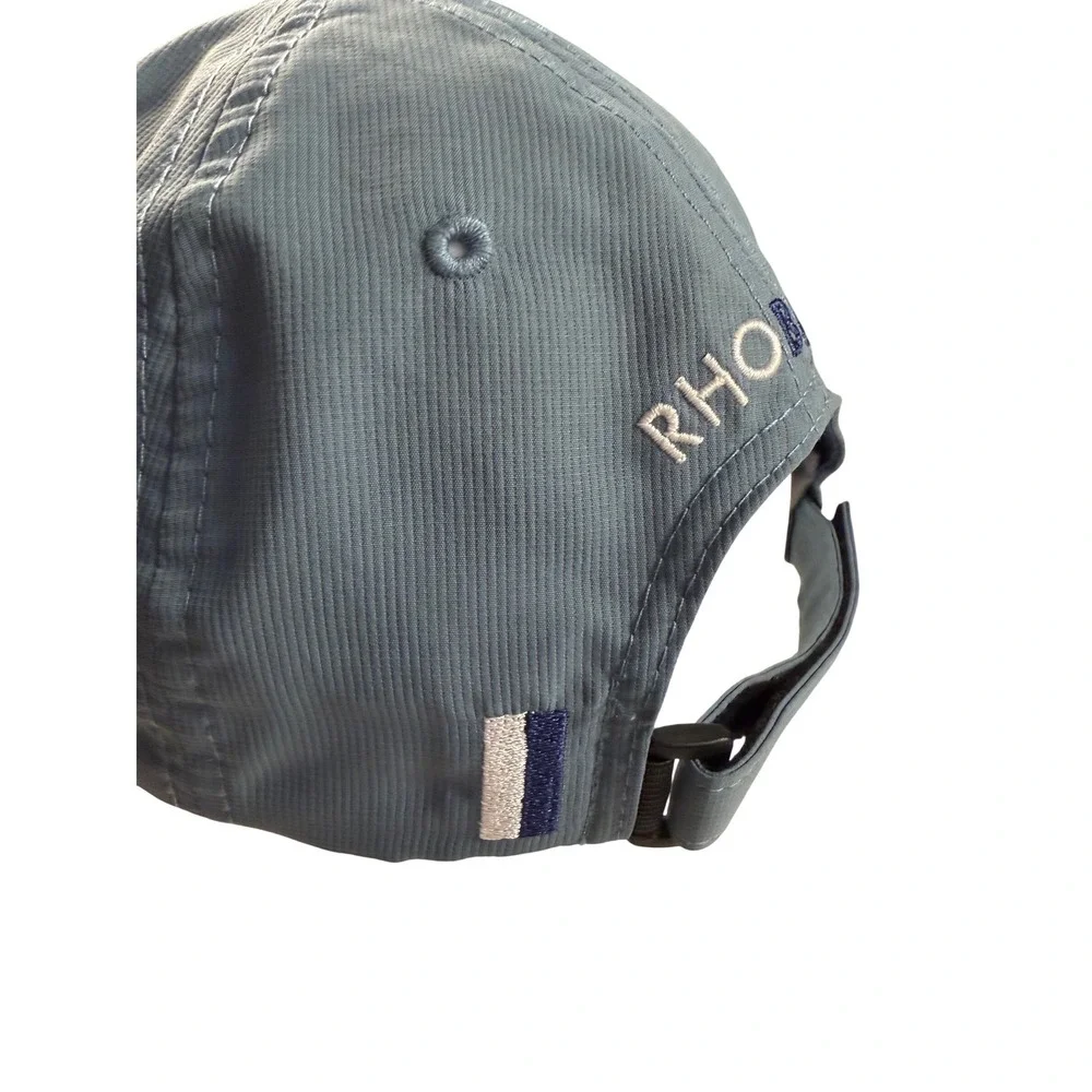 Rhoback Gray Performance Ripstop Adjustable Golf Cap Rhodesian Ridgeback Logo - Picture 4 of 8